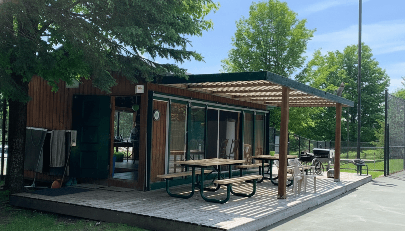 Tennis serve at Mono Tennis Club